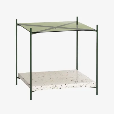 Made in Design Niche End table glass green / 42 x 42 x H 43 cm - HÜBSCH