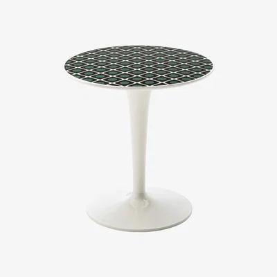 Made in Design Tip Top La Double J End table - / PMMA top by Kartell White/Green/Black