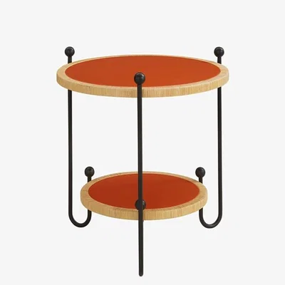 Made in Design Wellington End table wood orange / Ø 73.5 x H 72 cm - Jonathan Adler