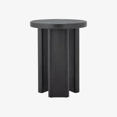Made in Design Mimola End table wood black / Ø 40 x H 50 cm - Bloomingville