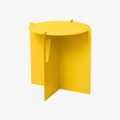 Made in Design Cruz End table metal yellow / Stool - Ø 44 x H 44 cm - ATELIER DOBRA