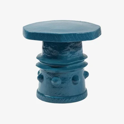 Made in Design Clara 08 End table ceramic blue / Ø 39 x H 37 cm - Serax