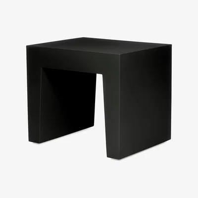 Made in Design Concrete Seat Stool - / Side table - Polyethylene by Fatboy Black