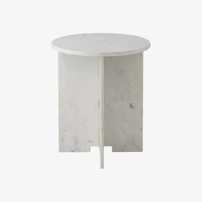 Made in Design Jasmia End table stone white / Marble - Ø 46 x H 53 cm - Bloomingville