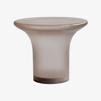 Made in Design Trumpet Low End table glass grey / Ø 45 x H 35 cm - 101 COPENHAGEN