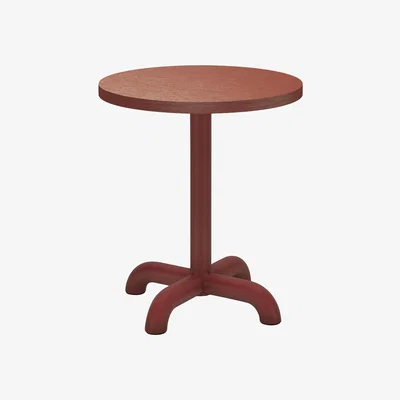 Made in Design Unify End table - / Ø 40 cm - Oak by Petite Friture Red