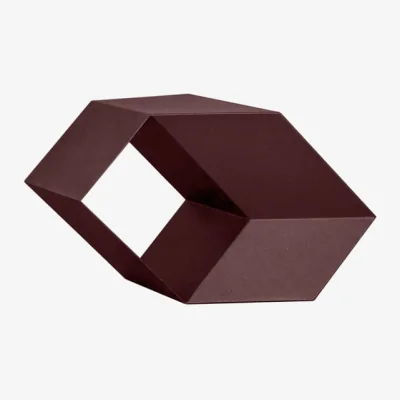 Made in Design Rocky side End table metal red / Multiposition - La Chance