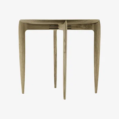 Made in Design Tray Small End table - 1958 design - Oak - Removable tray by Fritz Hansen Natural wood