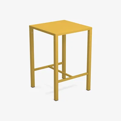 Made in Design Nova High table - / 70 x 70 cm x H 105 cm - Steel by Emu Yellow