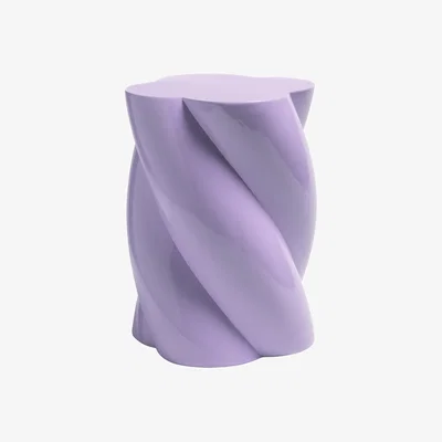 Made in Design Marshmallow End table plastic material purple / Ø 30 x H 40 cm - & klevering