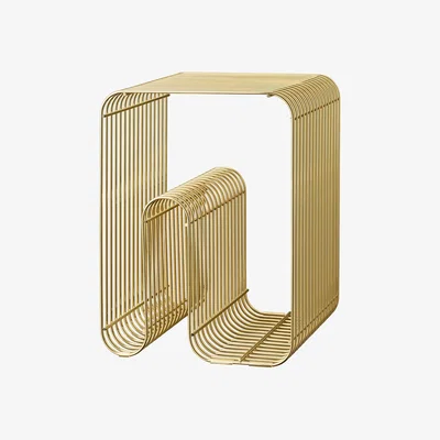 Made in Design Curva End table - / Stool by AYTM Gold/Metal