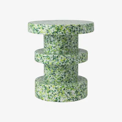 Made in Design End table Bit Stack plastic material / Side table - 100% recycled plastic / Ø 36 cm - Normann Copenhagen