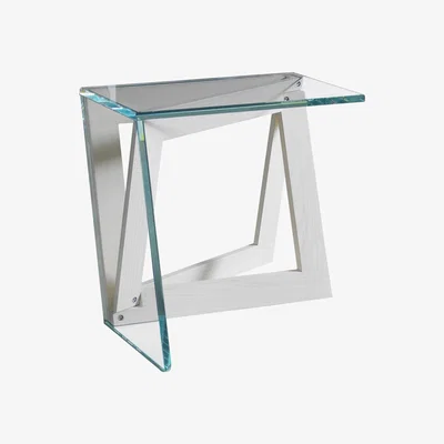 Made in Design QuaDror01 End table by Horm White/Transparent