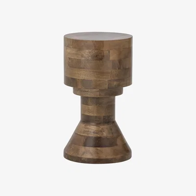 Made in Design Hendel End table - / Mango wood - Ø 28 x H 50 cm by Bloomingville Natural wood