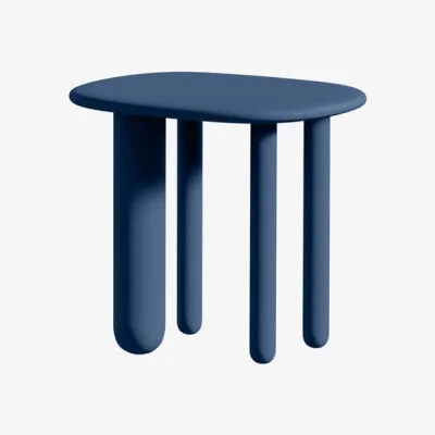 Made in Design Tottori End table wood blue / 4 legs - 54 x 44 x H 50 cm - Driade