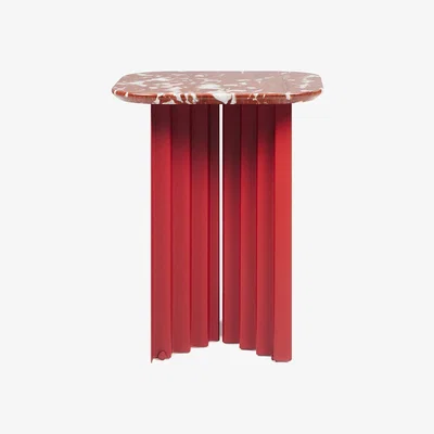 Made in Design Plec Small End table - / Marble - 37 x 37 x H 45 cm by RS BARCELONA Red