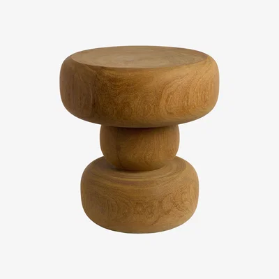 Made in Design Between End table - / Hand-carved wood by Pols Potten Natural wood