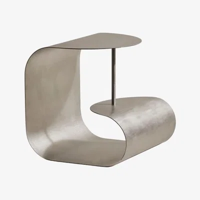 Made in Design Gégé End table metal silver / 45 x 45 x H 45 cm - Maison Sarah Lavoine