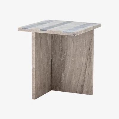 Made in Design Clea End table stone beige / 35.5 x 35.5 x H 40 cm - Bloomingville