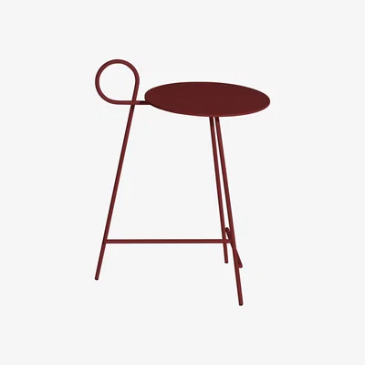 Made in Design Carmina End table - / Ø 30 x H 57 cm by Driade Red/Purple