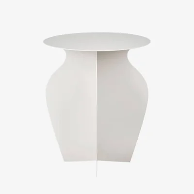 Made in Design Urna End table metal grey / Ø 35 x H 45 cm - BROSTE COPENHAGEN