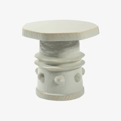 Made in Design Clara 08 End table ceramic grey / Ø 39 x H 37 cm - Serax