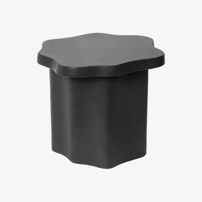 Made in Design Sonja End table ceramic black / 42.5 x 46.5 x H 36 cm - BROSTE COPENHAGEN