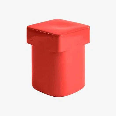Made in Design Landmark End table ceramic red / Hand-made - 32 x 32 x H 44 cm - NINE