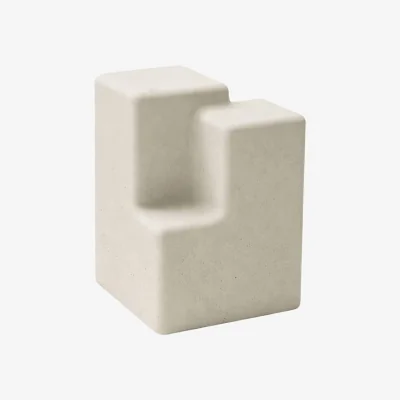 Made in Design Matrix End table stone white / 33 x 33 x H 47 cm - Concrete - Mogg