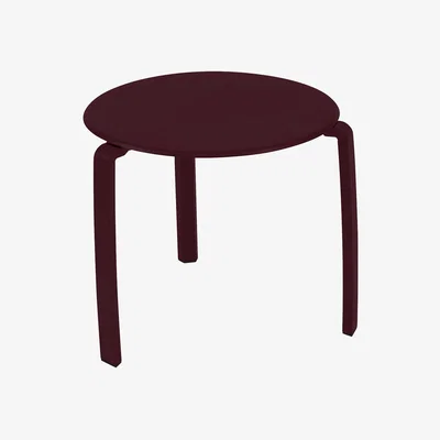 Made in Design Alizé End table - / Ø 48 cm - Metal by Fermob Red