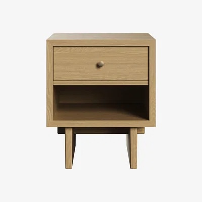 Made in Design Private End table - / 1 drawer by Gubi Natural wood