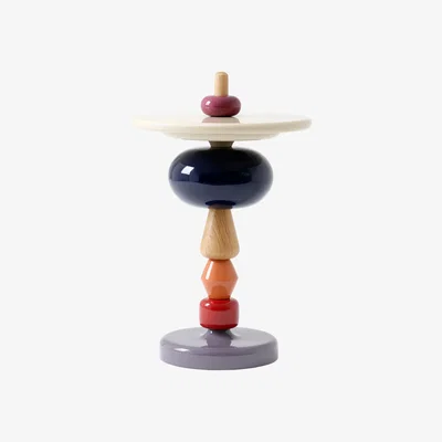 Made in Design Shuffle MH1 End table - / Wood - Modular - Ø 45 x H 69 cm by &tradition Multicoloured
