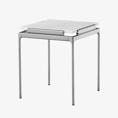 Made in Design Sett LN11 End table stone white / 40 x 40 x H 46 cm - &tradition