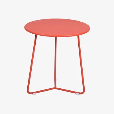 Made in Design Cocotte End table - / Stool - Ø 34 x H 36 cm by Fermob Red/Orange