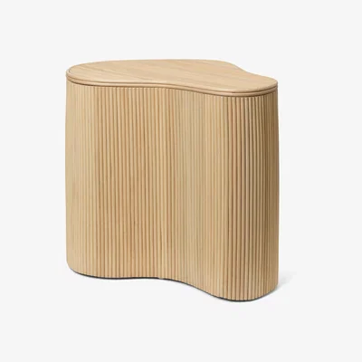 Made in Design Isola End table - / Box - Rattan / 50 x 35 cm x H 46 cm by Ferm Living Brown