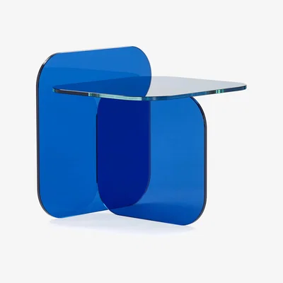 Made in Design Sol End table - / Glass - 50 x 46 x H 51 cm by ClassiCon Blue