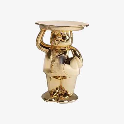 Made in Design Ambrogio End table plastic material gold / 42.5 x 38.5 x H 60.5 cm - Slide