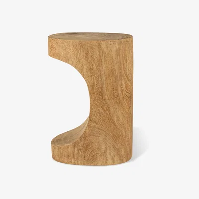 Made in Design Arch End table - / End table - Hand-sculpted wood by Pols Potten Natural wood