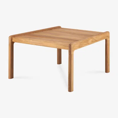 Made in Design Jack Outdoor End table - / 54 x 54 cm - Teak by Ethnicraft Natural wood