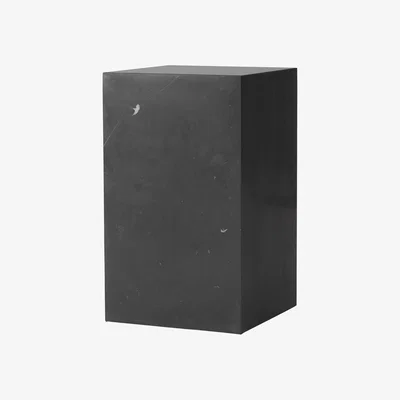 Made in Design Plinth Tall End table stone black / Marble - 30 x 30 x H 51 cm - Audo Copenhagen