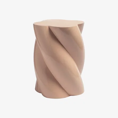 Made in Design Marshmallow End table - / Ø 30 x H 40 cm - Fibreglass by & klevering Pink