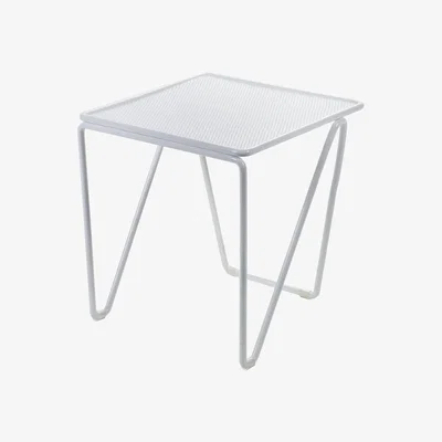 Made in Design Fish & Fish End table - / 30 x 30 x H 42 cm - Perforated metal by Serax White