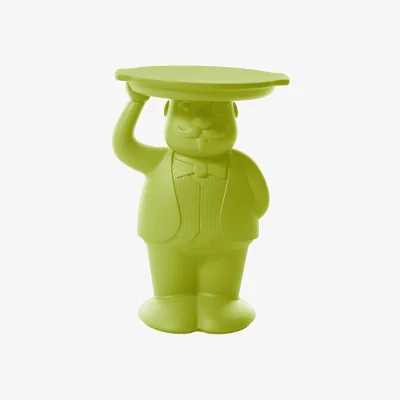 Made in Design Ambrogio End table plastic material green / 42.5 x 38.5 x H 60.5 cm - Polyethylene - Slide