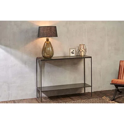 Nkuku Nkuku Karoko Marble Console Table | Furniture | Black