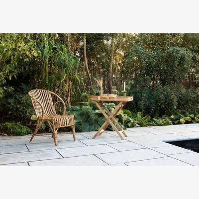 Nkuku Nkuku Alanchi Rattan Tray Table | Tables | Natural