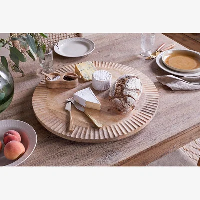 Nkuku nkuku Soria Mango Wood Lazy Susan | Serveware | Natural