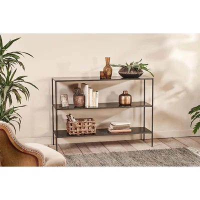 Nkuku Nkuku Takua Iron Console Table | Furniture | Dark Grey