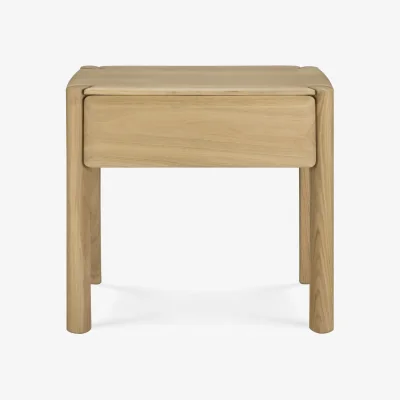 Nordic Nest Ethnicraft PI bedside table Oak 60x53 cm