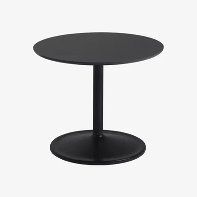 Nordic Nest Muuto Soft side table Ø48cm Black nanolaminate H: 40 cm