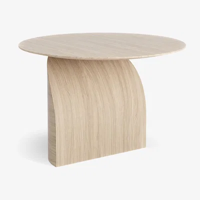 Nordic Nest Swedese Savoa table H45 cm Oak white pigmented